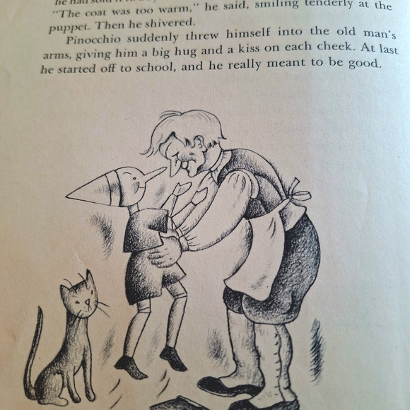 Pinocchio Illustrated Antique 1946 Book by Lois Lenski - Picture 8 of 13